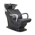 DIR Beauty Salon Shampoo Backwash Unit Sink Station Tilting Ceramic Sink with Adjustable Seat - Beckman