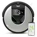 iRobot Roomba i7156 Robot Aspirapolvere, Memorizza la planimetria della tua casa, Adatto per Peli di Animali Domestici, spazzole in gomma, potente aspirazione, Wi-Fi, programmabile con App, argento