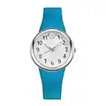 Philip Stein ' Japanese Quartz Stainless Steel and Silicone Watch, Color:Blue (Model: F36S-SW-TQ)