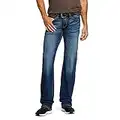 ARIAT M5 Slim Stretch Stillwell - Jeans de pierna recta apilables para hombre, indigo, 48