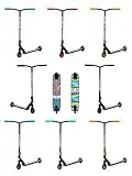 Two Bare Feet Stunt Scooter - Wedge and Aztec Freestyle Stunt Scooters for Tricks, Kids, Teens, Adults (Aztec Black/Blue)