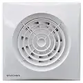 Envirovent SIL100T Silent-100T Axial Silent Extractor Fan Axial 100 mm / 4 Inch Timer Model (White)