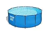 Bestway 56421E Steel Pro MAX Ground Frame Pools, 12' x 48", Grey