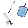 SUDS-ONLINE Swimming Pool Vacuum Cleaner & Pool Skimmer Net Set with Telecscopic Pole With Net Leaf Bag, Portable Pool Maintenance Kit for Above Ground Pools Pool, Pond, Fountain Cleaning