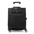 Travelpro Maxlite 5 Softside Expandable Luggage with 4 Spinner Wheels, Lightweight Suitcase, Men and Women, International, Black, Carry-on 19-Inch