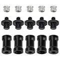 Lot de 15 adaptateurs de support de lumière 6.35 mm, 9.5 mm, adaptateur à vis pour trépied d'appareil photo reflex numérique, support d'épaule, panneau LED, support de trépied GoPro Avatar