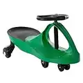 Wiggle Car Ride On Toy – No Batteries, Gears or Pedals – Twist, Swivel, Go – Outdoor Ride Ons for Kids 3 Years and Up by Lil’ Rider (Green)