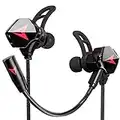 KASOTT Battle Buds Pro in-Ear Gaming Headset with Dual Microphone, Mute and Volume Control, Gaming Earphones Wired for Mobile Gaming, Nintendo Switch, Xbox One, PS, PC (1#-Black)