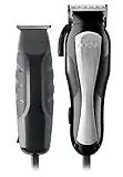 Andis 68135 Head-styler/Headliner Clipper & Trimmer Kit - Carbon-Steel, Complete Home Haircutting Kit, Prevents Razor Bumps - for Styling & Dry Shaving - 27 Pieces, Black