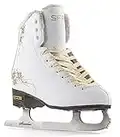 SFR Skates Glitra Pattini su ghiaccio, Unisex bambini, Glitra, bianco (white), 35.5 EU