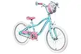 Schwinn Mist Kids Bike, Blue/Pink Flower Design, 20 Inch Bicycle Wheels, Girls or Boys Ages 6 - 13 Years Old, Recommended Rider Height of 122-152cm