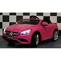 COCHE ELÉCTRICO PARA NIÑOS Mercedes-Benz S63 AMG, ASIENTOS DE CUERO, ROSA, producto BAJO LICENCIA, con mando a distancia 2.4Ghz, ruedas de caucho. MODELO 2017