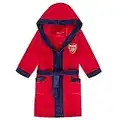 Arsenal FC Official Football Gift Boys Fleece Dressing Gown Robe Red 11-12 Years