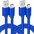 2 PCS 10FT Micro USB Power Cord for Fire TV Stick,PS4,Roku Streaming Stick,Roku Express Premier Plus,Chromecast,E-Reader,Intel Computer Replacement,Charger Charging Cable Compatible with Kindle Tablet