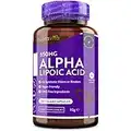 Ácido alfa lipoico 650 mg – 120 cápsulas de alta potencia para veganos – 100% naturales, sin agentes aglutinantes ni rellenos sintéticos – Suministro para 4 meses – Elaborado por Nutravita