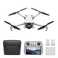 DJI Mini 3 Fly More Combo (DJI RC) ,Lightweight and Foldable Mini Camera Drone with 4K HDR Video, 38-min Flight Time, True Vertical Shooting, and Intelligent Features