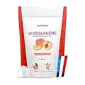 Collagène Marin Bio-disponible Types 1 & 2 + Vit C | Peau et Articulations Souples | 5500mg de Collagène Breveté par Portion | Peptides en Poudre Saveur Pêche | 190g | Made in France | Nutri&Co