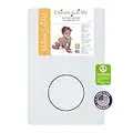 Dream On Me Holly 3” Fiber Portable, Greenguard Gold Certified, Waterproof Vinyl Cover, Lightweight Mini Crib Mattress, White