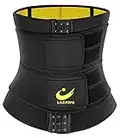 LAZAWG Women Neoprene Waist Trainer Sweat Belt Waist Trimmer for Weight Loss Sauna Waist Cincher Girdle Black