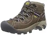 KEEN Women's Targhee 2 Mid Height Waterproof Hiking Boots, Goat/Crown Blue, 7.5