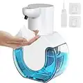 Josnown Dispensador de Jabón Automático, USB Recargable, IPX5 Resistente al Agua Sin Tocar Dispensador Jabón Eléctrico Pared, Apto para Cocina, Baño, Hotel, Oficina (400 ml)-P10