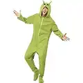 SMIFFYS Costume Alieno, Verde, comprende Tuta Intera con Cappuccio