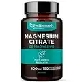Magnesium Citrate - Magnesium Citrate Capsules 400 milligrams - Pure Magnesium Supplement 100 - Non-GMO - Made in the USA (180 capsules)
