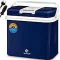 KESSER® Frigobox da 24 litri | RAFFREDDA e RISCALDA | Frigo box termoelettrico 12 volt e 230 volt | Mini frigo | per auto e campeggio | EEK A+++ | Mini frigo | Auto e campeggio (Navy)