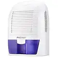 Pro Breeze Dehumidifier 1500ml Portable Air Dehumidifier for Damp, Mould, Moisture in Home, Kitchen, Bedroom, Caravan, Office, Garage, Bathroom, Basement