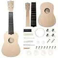 DIY Ukulele Kit Soprano (22inch) Build Your Own Ukulele Kit With Custom Ukulele Design For Kids & Beginners (33 Pieces) - DIY Make Your Own Hawaii Ukulele Building Kit Instrument