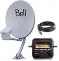 20" Bell TV Satellite Dish 500 KIT- Quad Output DPP LNB with Satellite Finder