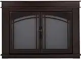 Pleasant Hearth FN-5702 Fenwick Fireplace Glass Door, Oil Rubbed Bronze, Large