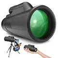 Gafild Telescopio Monocular, FMC Prisma Monocular Impermeable y Antivaho Monoculares para avistamiento Aves Caza Camping Concierto con Adaptador de Soporte para Smartphone y trípode