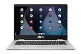 ASUS Chromebook C423 C423NA-BV0553 Laptop 35,56cm (14 Zoll, HD, 1366x768, matt) Notebook (Intel Celeron N3350, 8GB RAM, 64GB eMMC, shared, Chrome OS) Silver