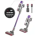 JASHEN 26KPa 8-in-1 Cordless Vacuum Cleaner 350W Stick&Handheld Vacuum with Rechargeable Lithium Battery,Up to 45 min Runtime,Dusting/Crevice Tool