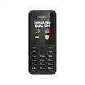 Nokia 130 Telefono Cellulare, Display da 1.8", Dual SIM, Radio FM, Nero [Italia]