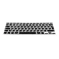 kwmobile Protezione Tastiera Russa Compatibile con Apple MacBook Air 13''/PRO Retina 13''/15'' (bis Mitte 2016) A1369, A1466 - Cover Tastiera Russo QWERTY - Copertina Silicone Nero