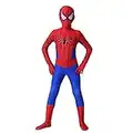 GUOHANG Bambini Supereroe Spiderman Costume Cosplay Unisex Halloween Costumi di Spiderman per Childs Childrens And Adults Spider Man Tuit Tuta 3D Stampato Lycra Spandex Bodysuit,A,120~130cm