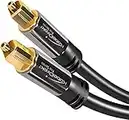 TOSLINK cable, anti EMI/RFI optical audio cable – 1m – fibre optic cable for soundbars (TOSLINK to TOSLINK, digital S/PDIF cable, stereo systems/amplifiers, home cinema, Xbox One/PS4) – CableDirect