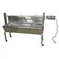 COMMERCIALBARGAINSINC Portable BBQ Whole Pig, Lamb, Goat Charcoal Spit Rotisserie Roaster Grill, 30 Watt Motor, 201 Stainless Steel, with Back Cover Guard