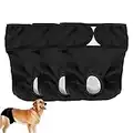 Hundewindeln Pannolini Cane Lavabili pannolini per cani femmina Mutande Igieniche Animali, Altamente Assorbenti, Slip Igienici Riutilizzabili per Animali (nero, 2XL)