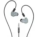 RevoNext QT5 QT2S QT2 RX8S Casque filaire Hi-Fi avec moniteur d'oreille (sans micro) (QT2, gris)