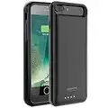 Alpatronix iPhone 8 Plus/7 Plus/6 Plus Battery Case, Slim Portable Protective Extended Charger Cover Compatible with iPhone 8 Plus, iPhone 7 Plus, iPhone 6 Plus (5.5 inch) BX170plus - (Black)