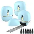 Lomil Wide Identity Theft Protection Roller Stamp Set 3 Pack - Privacy Confidential for ID Blockout with 6 Refills Address Blocker(Blue)