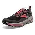 Brooks Cascadia 16 GTX, Chaussure de Course Femme, Black Blackened Pearl Coral, 39 EU