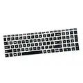 Cubierta De La Piel del Teclado De Escritorio De Silicona para HP 15.6 Pulgadas BF Portátil - Negro