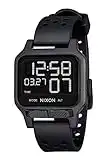 NIXON Heat A1320 - All Black - 100M Water Resistant Men's Ultra Thin Digital Sport Watch (38mm Watch Face, 20mm PU/Rubber/Silicone Band)