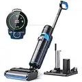 Lubluelu Wet Dry Vacuum Cleaner, Cordless Vacuum and Mop Combo, Smart Self-Cleaning, Voice Assitant, LED Vacuum Mop All in One for One-Step Cleaning, Great for Hard Floor Edge Cleaning