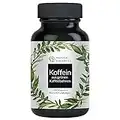 Koffein Kapseln – mit 200mg natürlichem Koffein – 180 Kapseln statt Koffein Tabletten – vegan, natürlich, hochdosiert, laborgeprüft und in Deutschland produziert