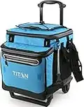 Arctic Zone Titan Deep Freeze 60 (50+10) Can Collapsible Rolling Cooler with Wheels and All-Terrain Cart